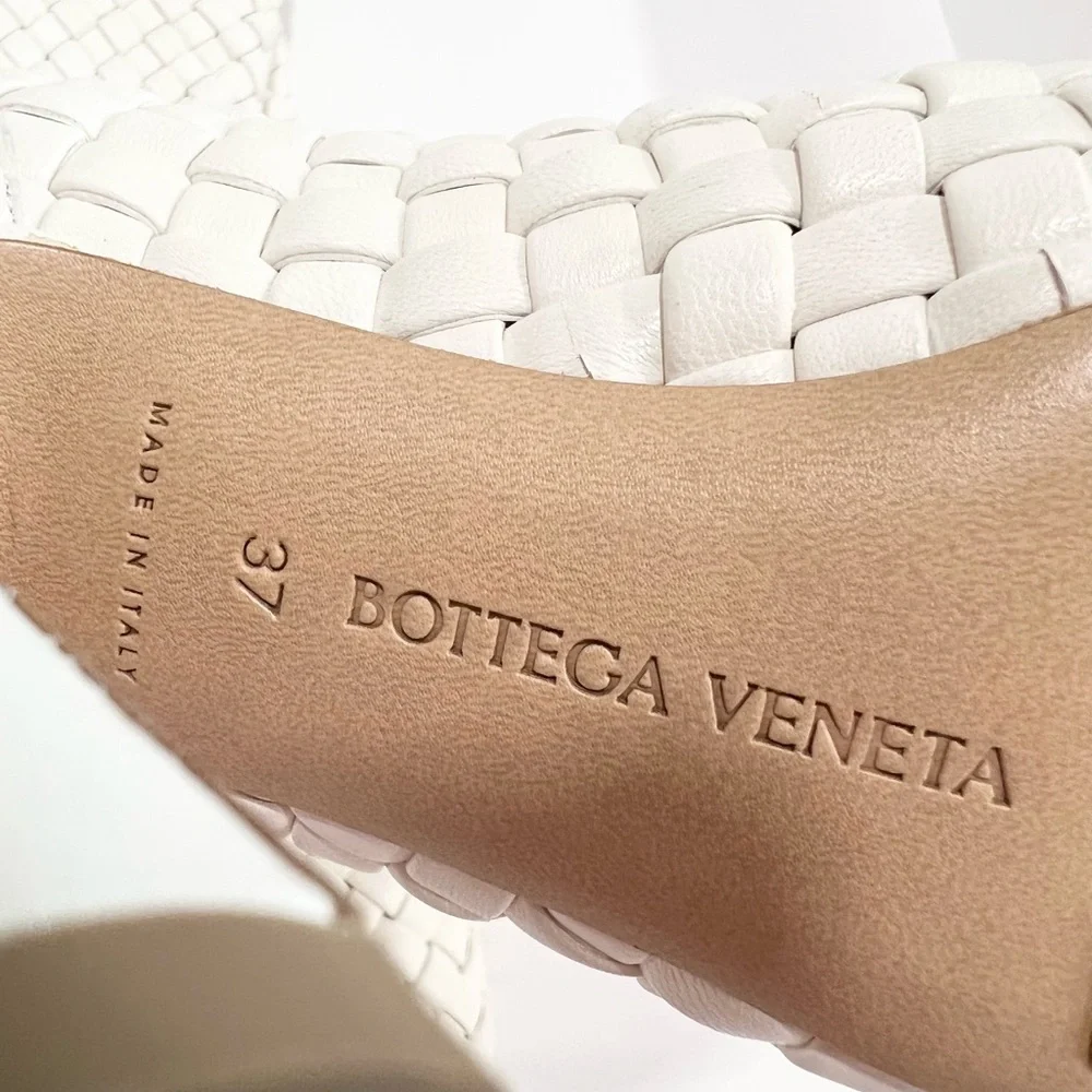 Bottega Veneta Canalazzo Woven Leather Over-the-Knee Intrecciato Boots